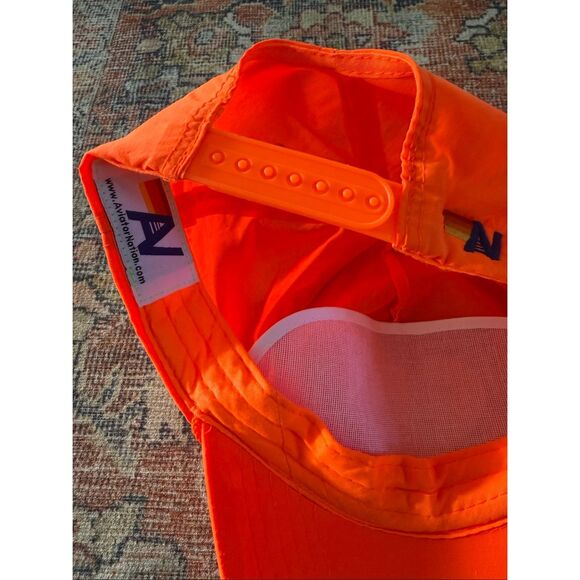 Aviator Nation Bolt Heart Vintage Nylon Trucker Hat - Neon Orange main image 5